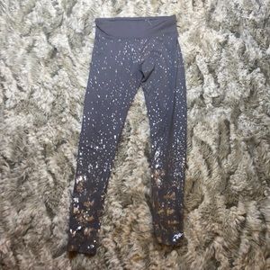 Girls grey and silver leggings